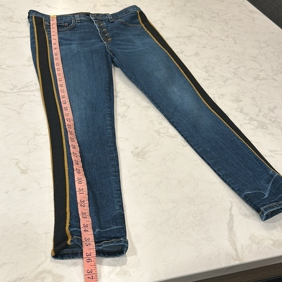 Veronica Beard Debbie Skinny Tux Stripe Jean Size 30 - Picture 15 of 17